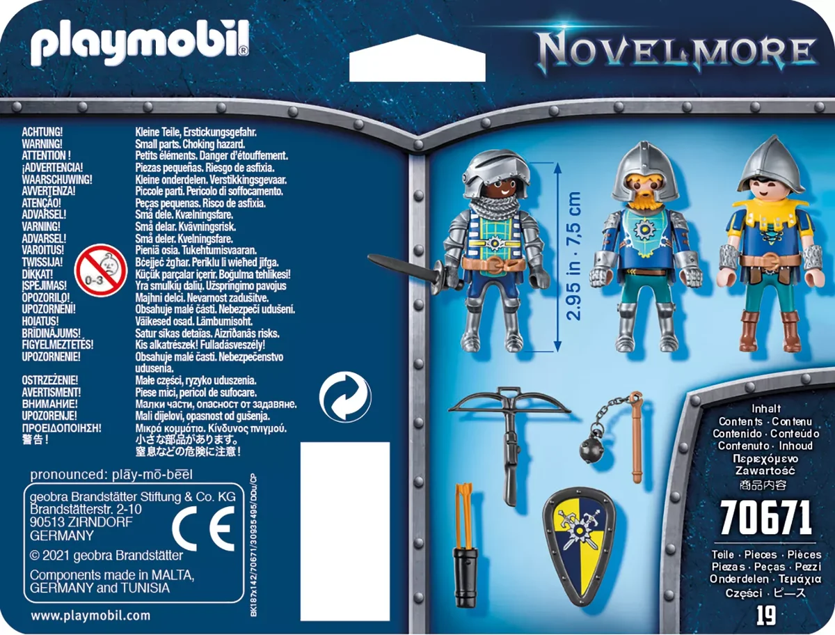 PLAYMOBIL 70671 3er Set Novelmore Ritter