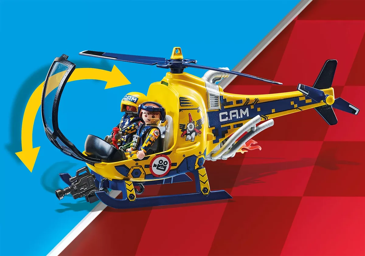 PLAYMOBIL 70833 Air Stuntshow Filmcrew-Helikopter