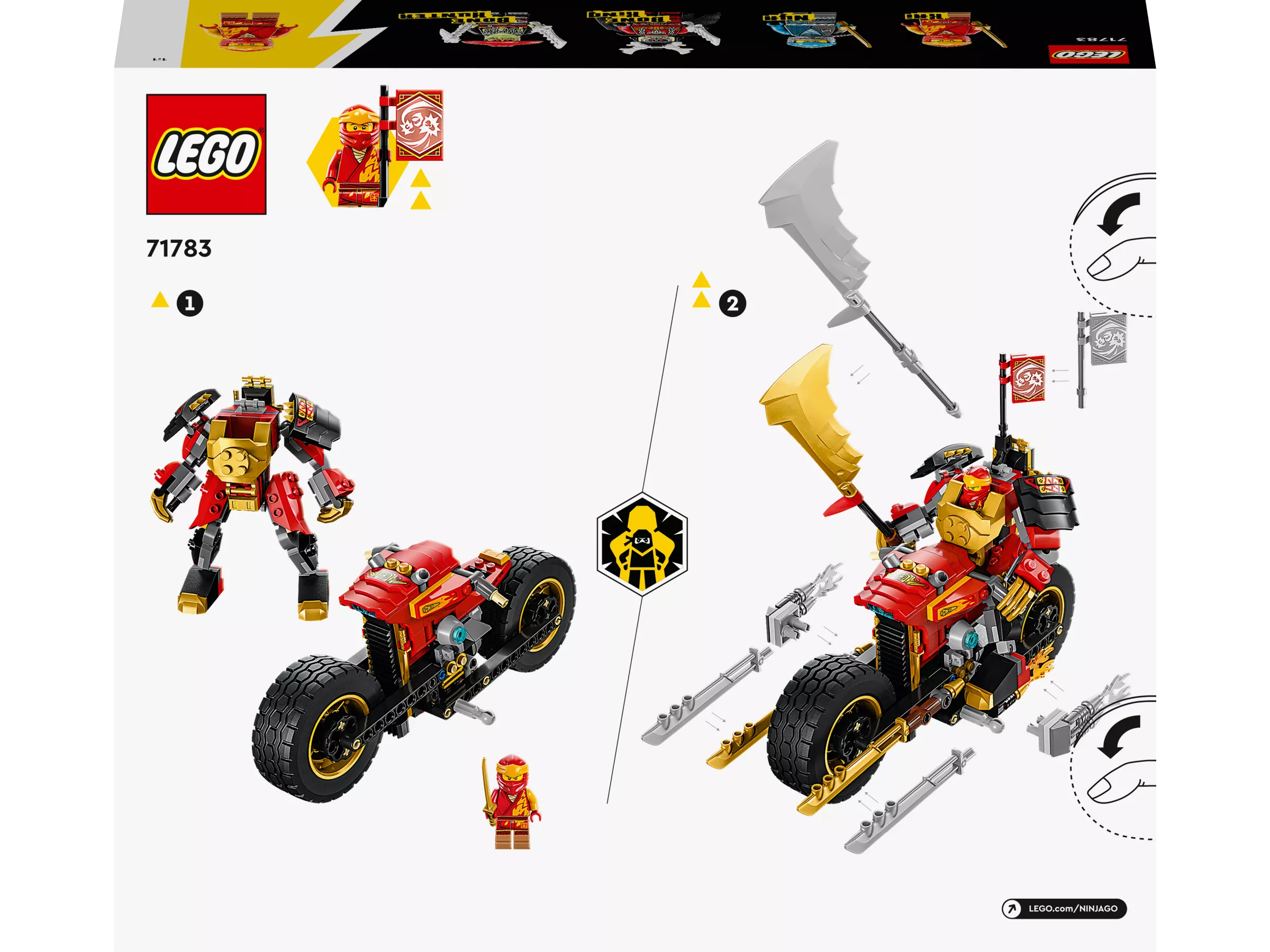 LEGO 71783 Kais Mech-Bike EVO