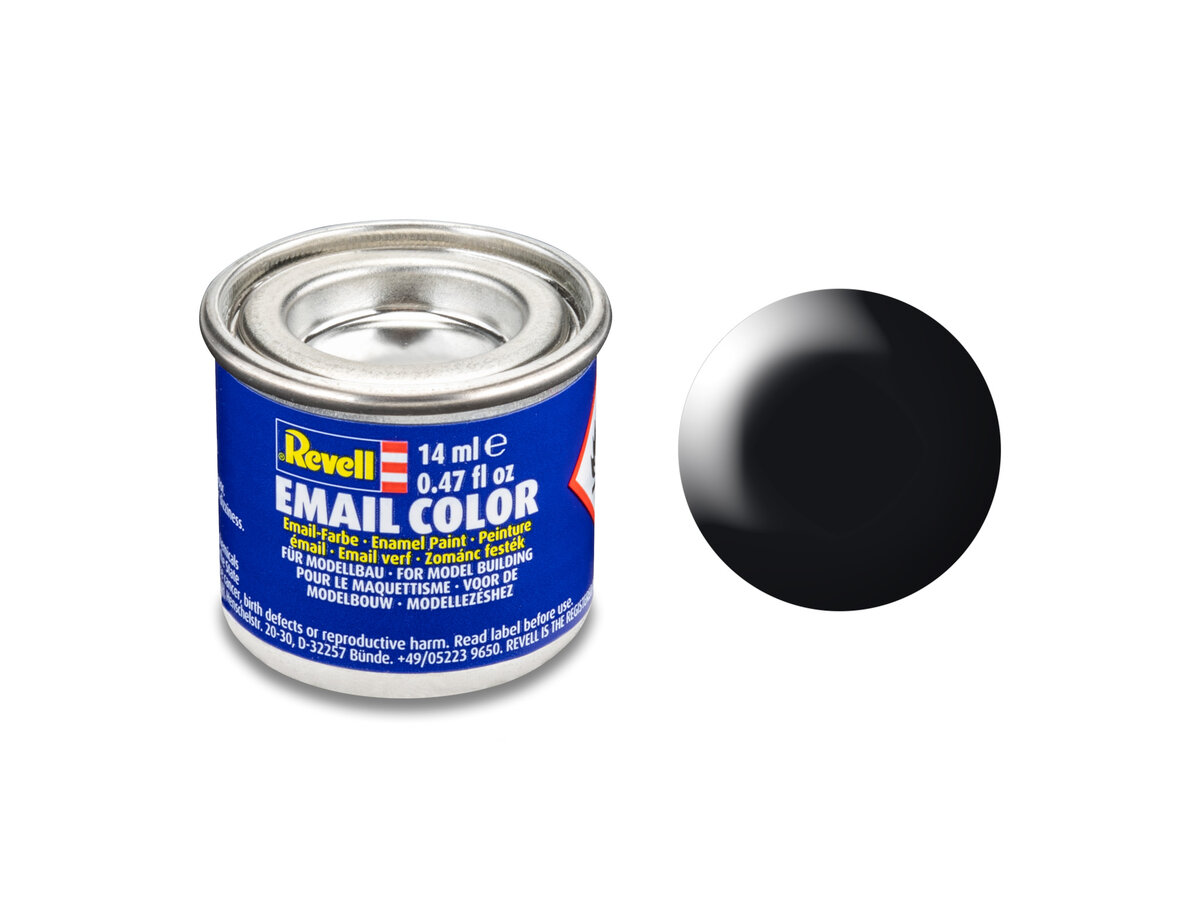 Revell_32302_schwarz,_seidenmatt_RAL_9005_14_ml-Dose_Revell_Modellbau-Farbe_auf_Kunstharzbasis