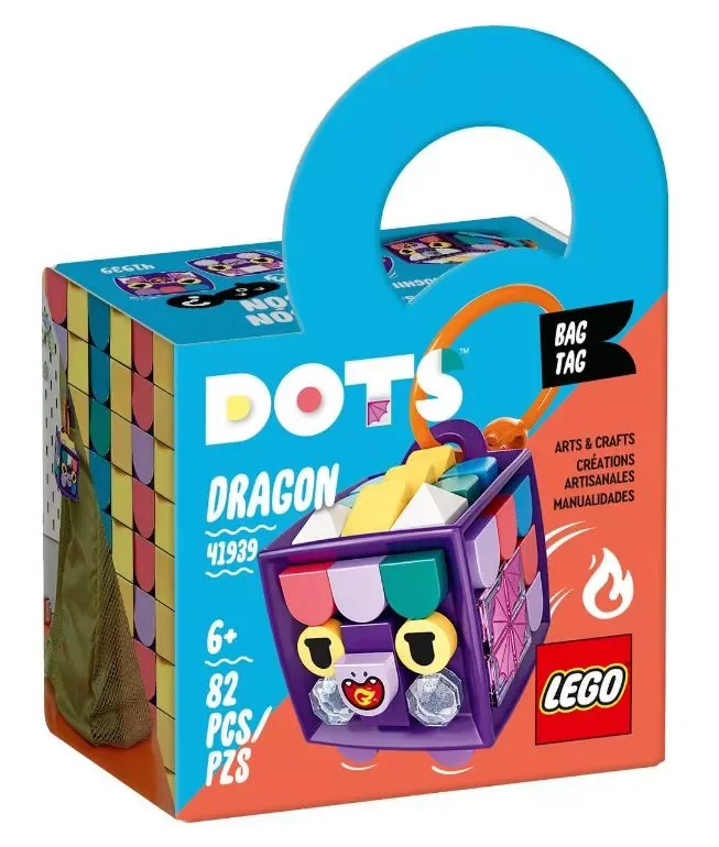 LEGO® DOTS Bag Tag Dragon 41939