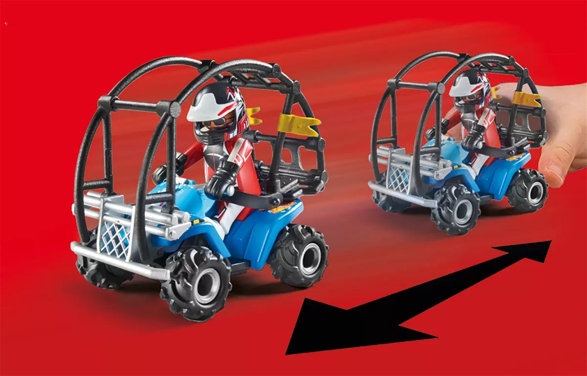 PLAYMOBIL 70820 Starter Pack Stuntshow Quad mit Feuerrampe