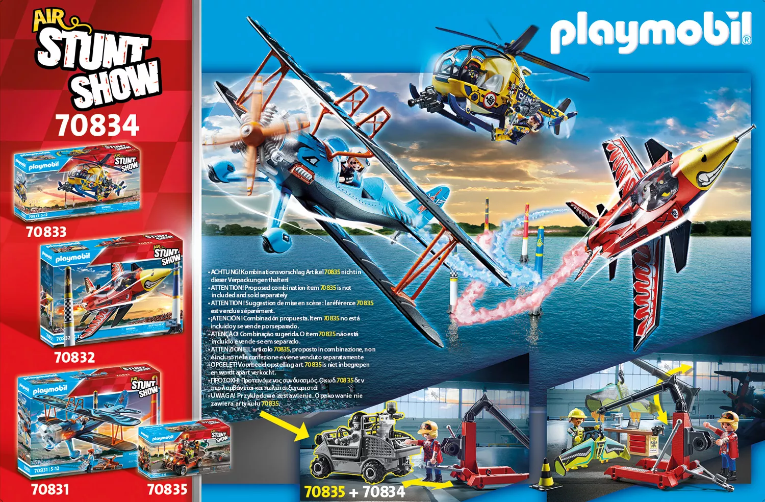PLAYMOBIL 70834 Air Stuntshow Servicestation