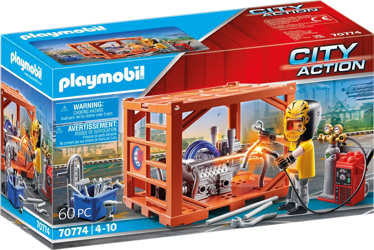 PLAYMOBIL 70774 Containerfertigung