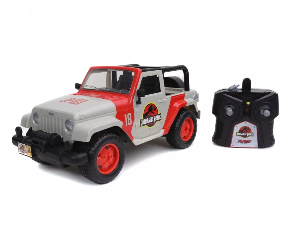JADA 253256000 Jurassic Park RC Jeep Wrangler 1:16