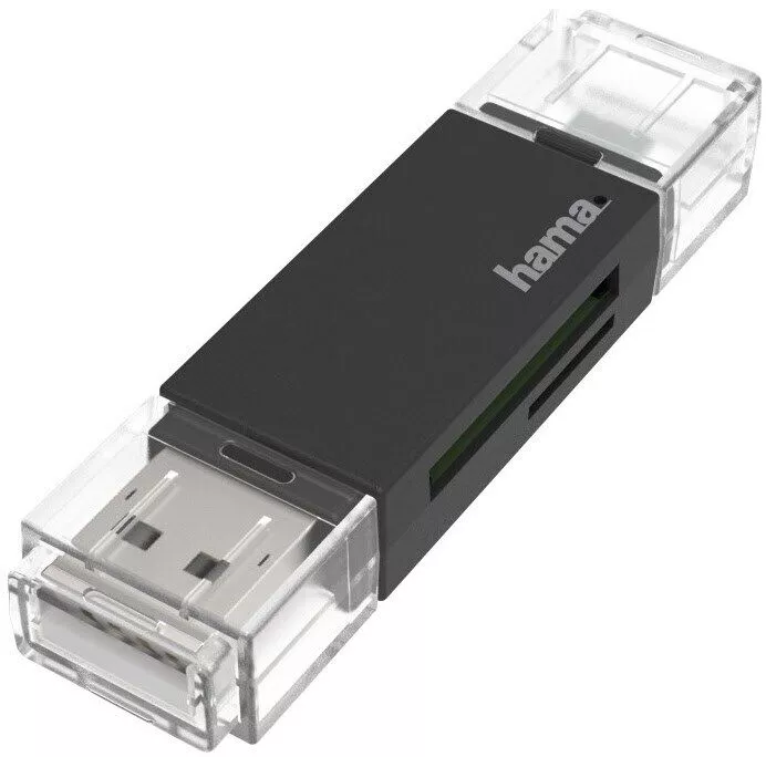 Hama USB-OTG-Kartenl., SD/mSD, USB 2 200130