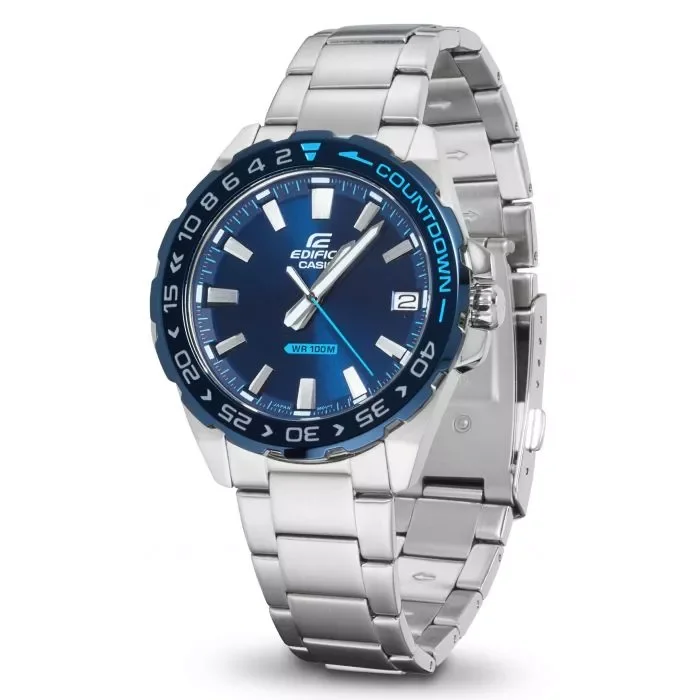 CASIO EFV-120DB-2AVUEF uhr, edifice, silber-blau