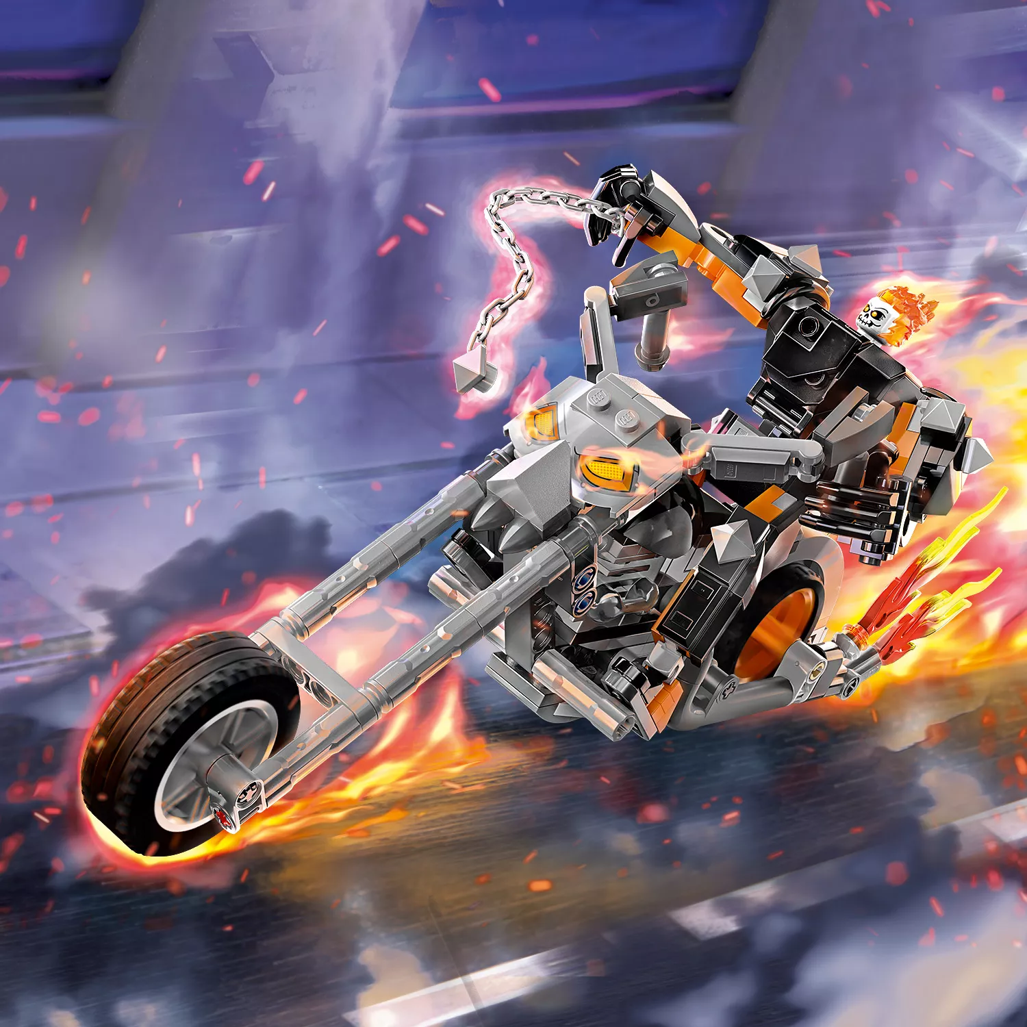 LEGO 76245 Marvel Ghost Rider mit Mech & Bike