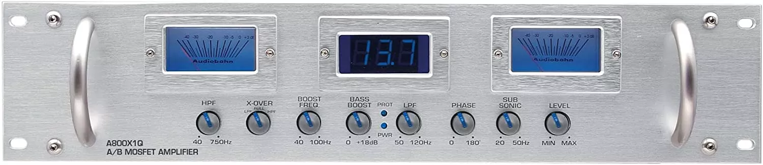 AudioBahn A800X1Q, 1-Channel Class A/B Mosfet Power Amplifier