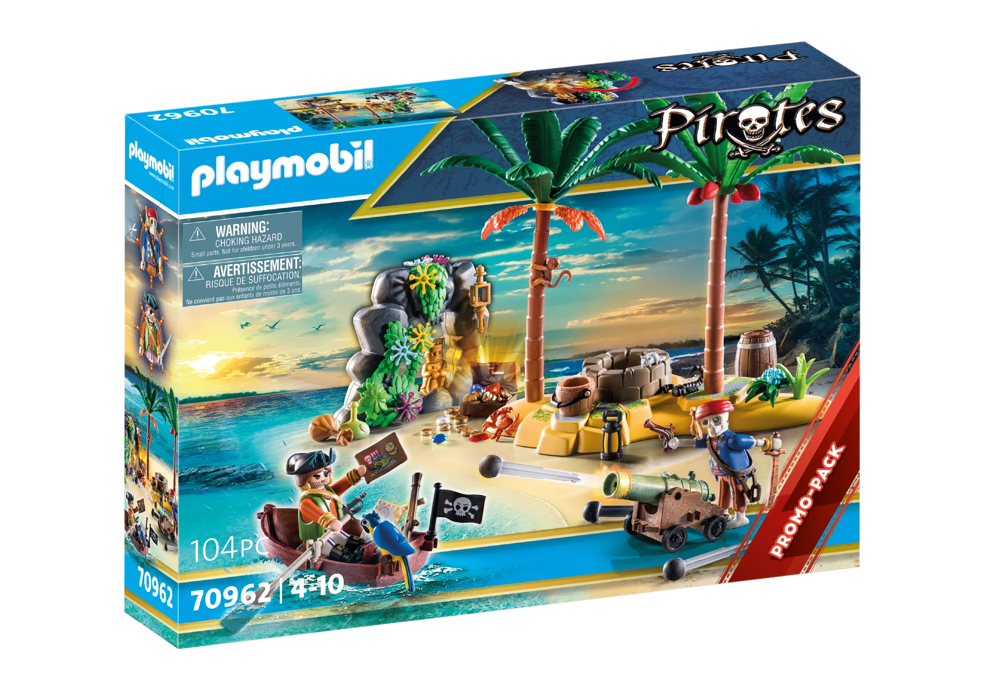 Playmobil 70962 Piratenschatzinsel mit Skelett Piraten