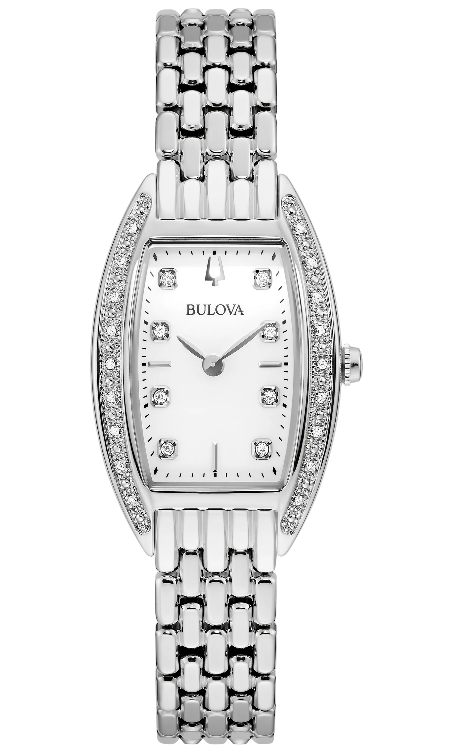 BULOVA 96R244 Uhr mit Diamonds Silber Damen