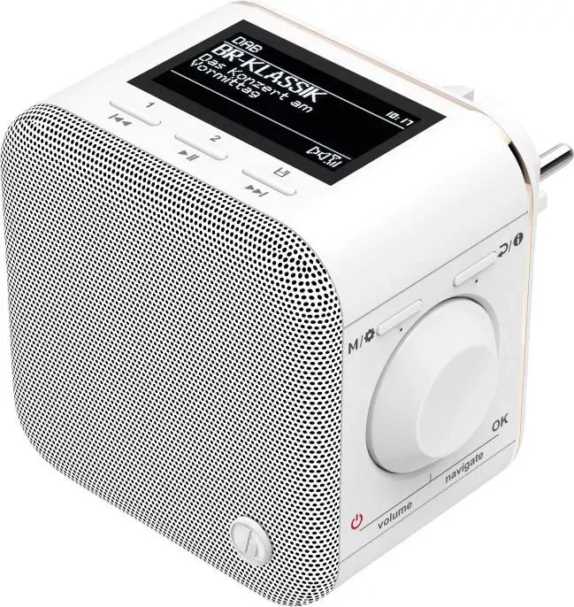 Hama DR40BT-PlugIn Flush-mount radio DAB+ AUX, Bluetooth White