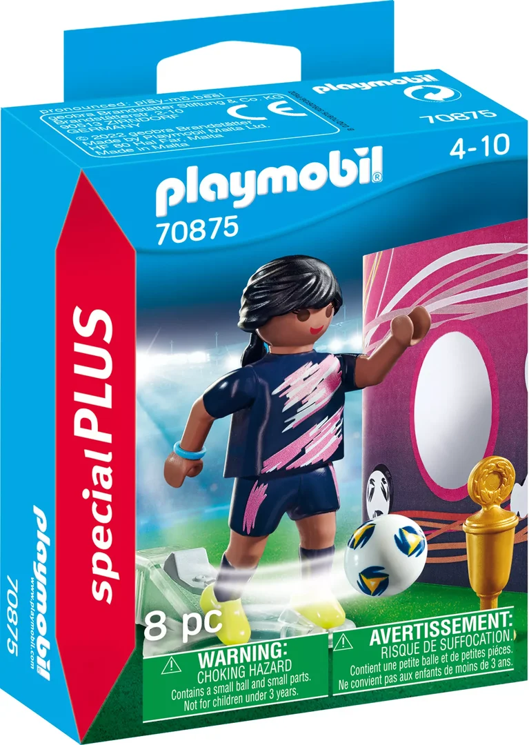 PLAYMOBIL 70875 Fußballerin mit Torwand