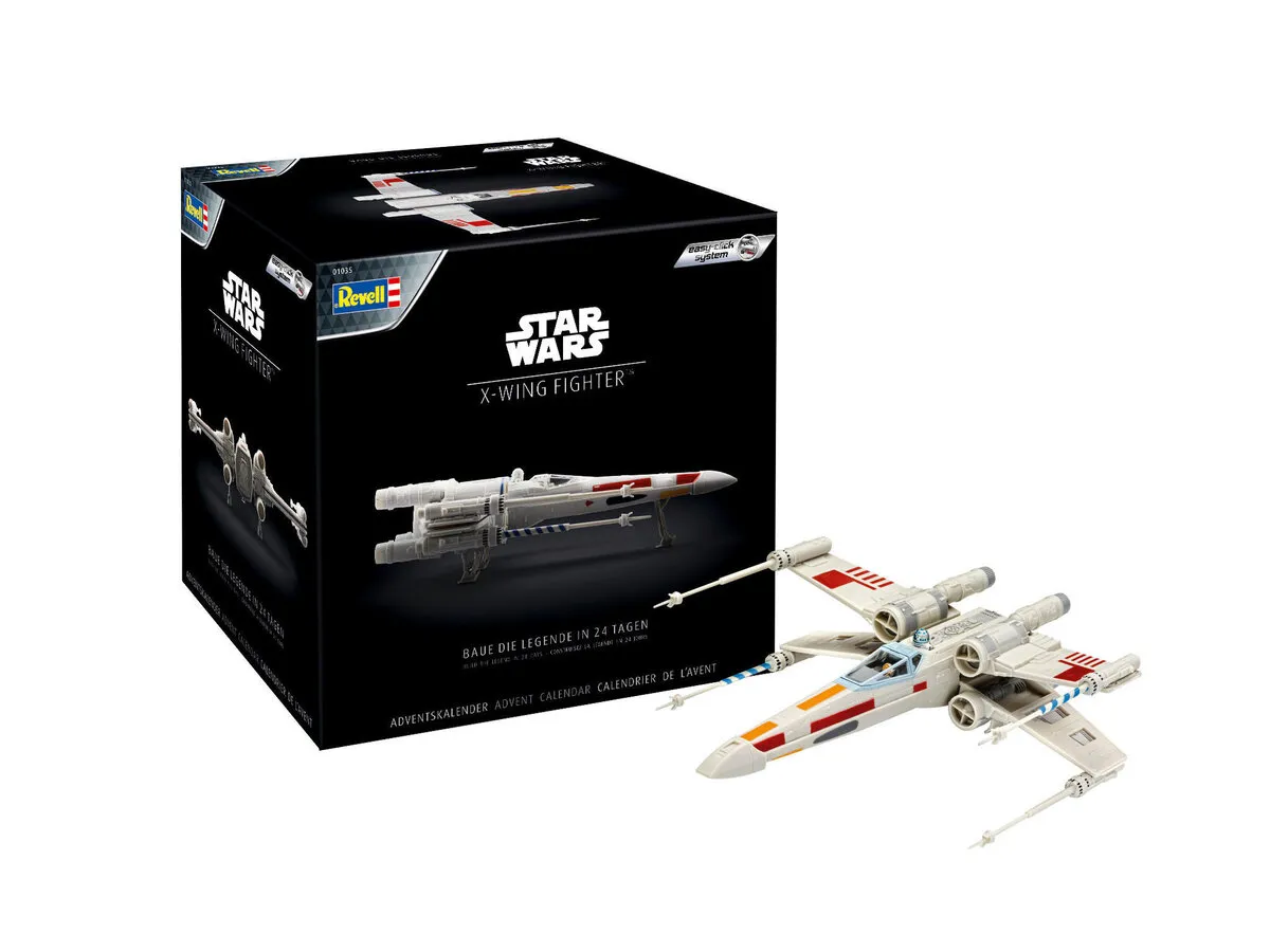 Revell 1035 Adventskalender Star Wars X-Wing Fighter Revell Bausatz zum Zusammenstecken mehrfarbig