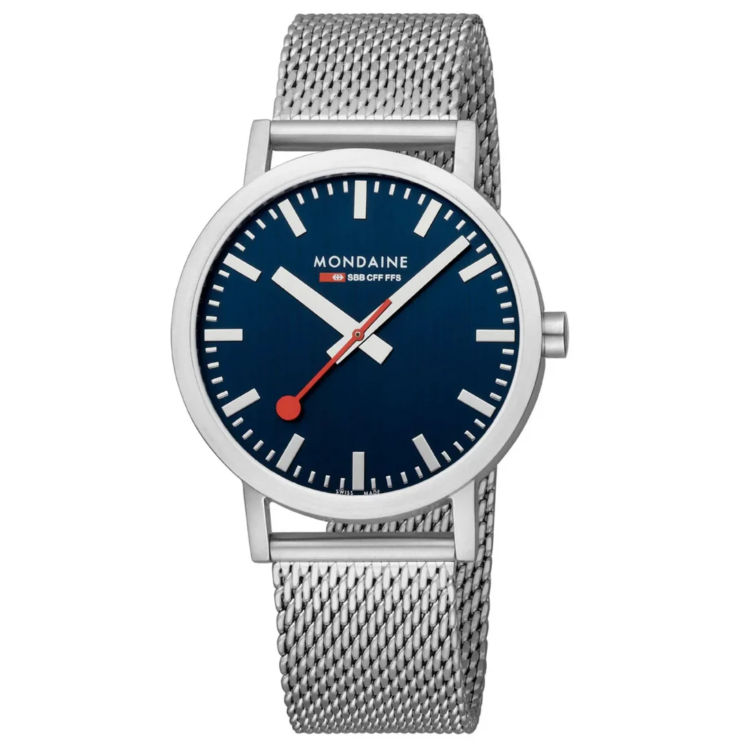 Mondaine Classic 316L Stainless steel Blau A660.30360.40SBJ