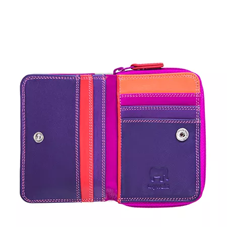Mywalit Small Around Wallet Purse Zip Sangria 226-75