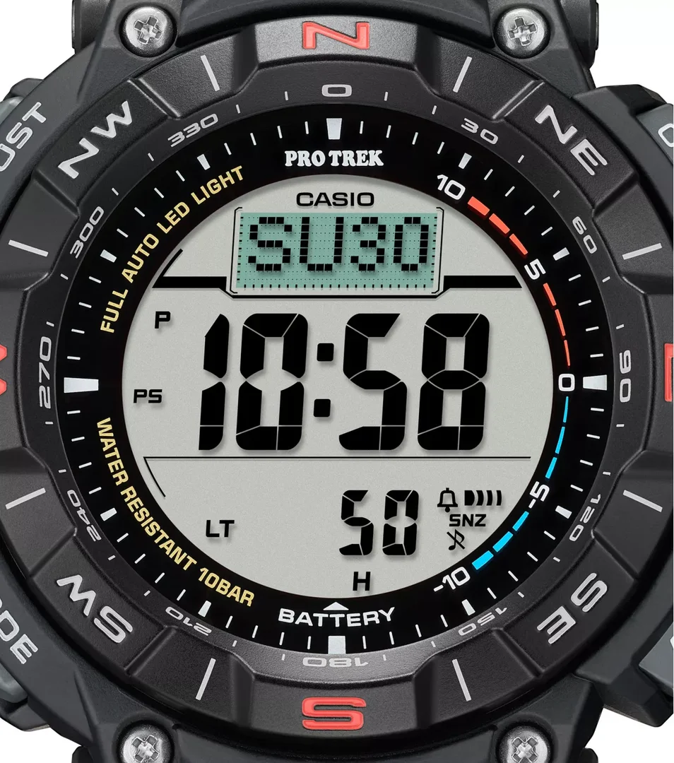 CASIO PRG-340-1ER Uhr Pro Trek Digital Schwarz Rot