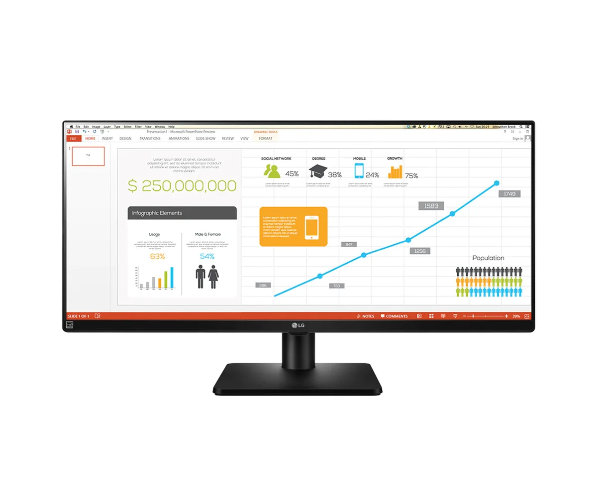 LG 34UB67B Ultra Wide Monitor LED-Display 86,36cm (34")