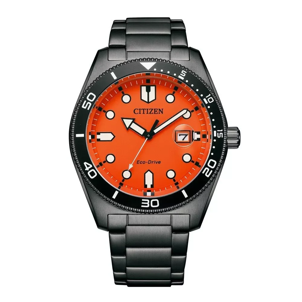 CITIZEN AW1765-88X Uhr, Herren, Sport, Schwarz/Orange