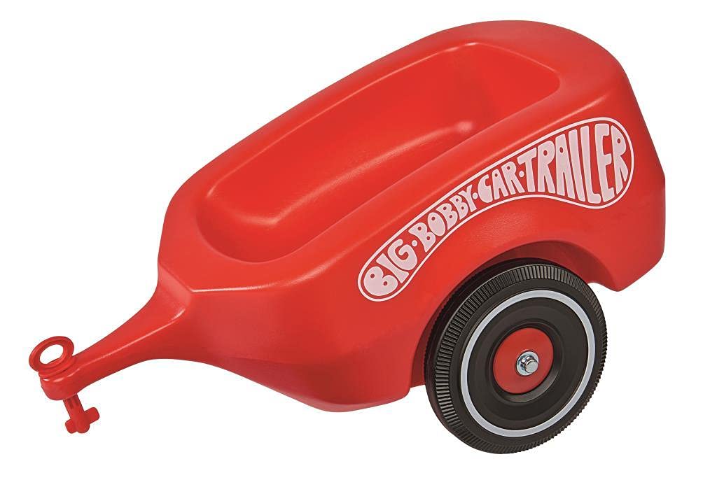 BIG Bobby Car Anhänger Rot – Klassischer Trailer für Kinderfahrzeuge ab 1 Jahr