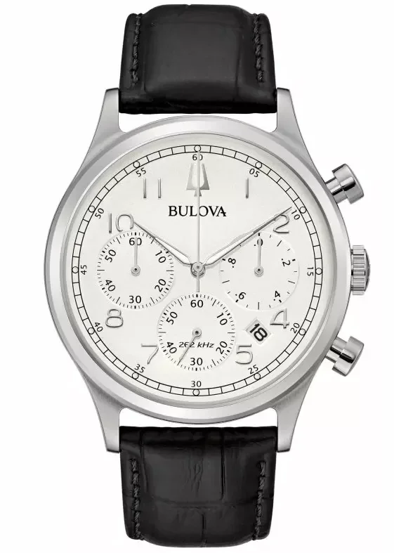 BULOVA 96B354 Uhr Classic Schwarz Weiß Herren