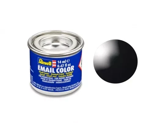 Revell 32107 schwarz, glänzend RAL 9005 14 ml-Dose Revell Modellbau-Farbe auf Kunstharzbasis