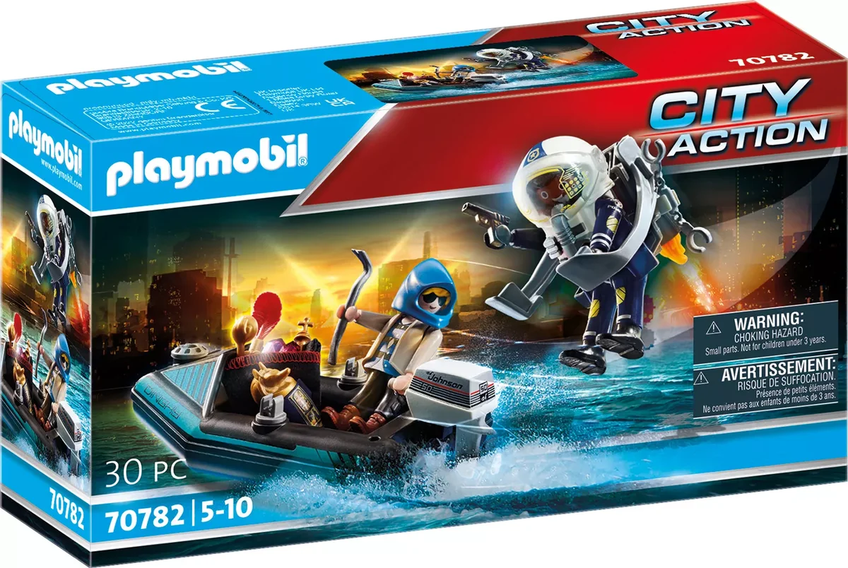 PLAYMOBIL 70782 Polizei-Jetpack: Festnahme des Kunsträubers