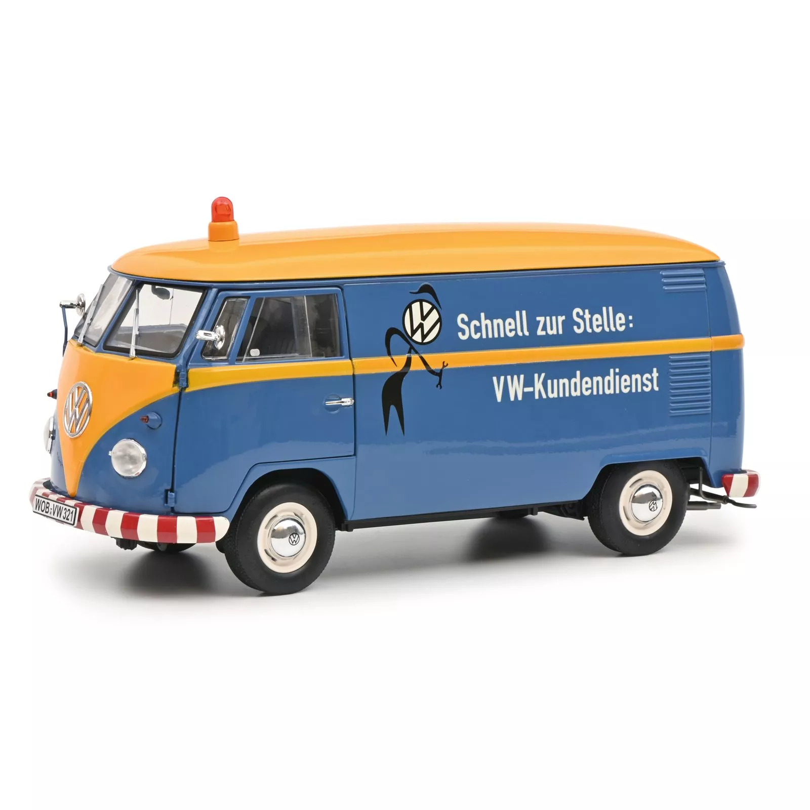 Schuco VW T1 Kasten Service Volkswagen Rot 1:18 450048400