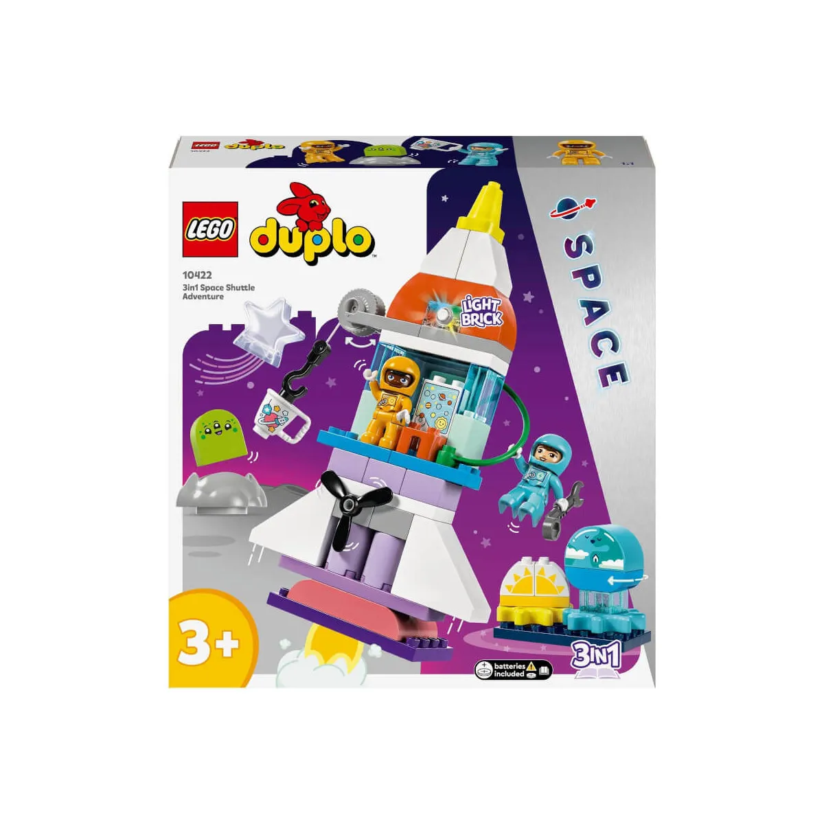 LEGO 10422 3-In-1-Spaceshuttle Für Viele Abenteuer