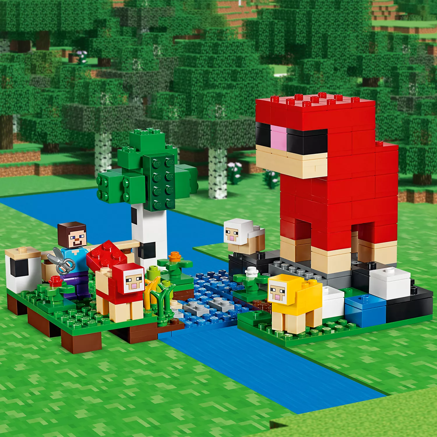 LEGO Minecraft Die Schaffarm