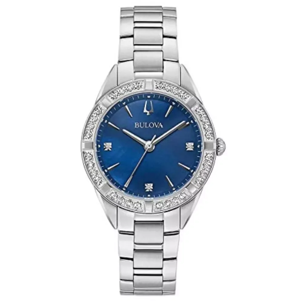 BULOVA 96R243 Uhr mit Diamonds Damen 