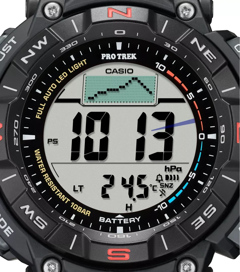 CASIO PRG-340-1ER Uhr Pro Trek Digital Schwarz Rot