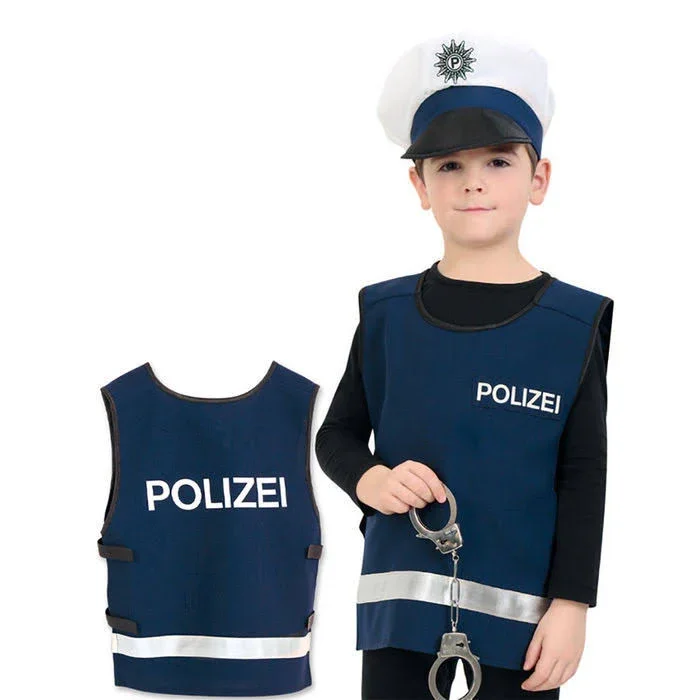 Fries 21508 Polizei-Weste Blau, Gr. 152