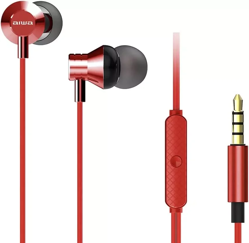 Aiwa ESTM-50RD In-ear Kopfhörer Rot