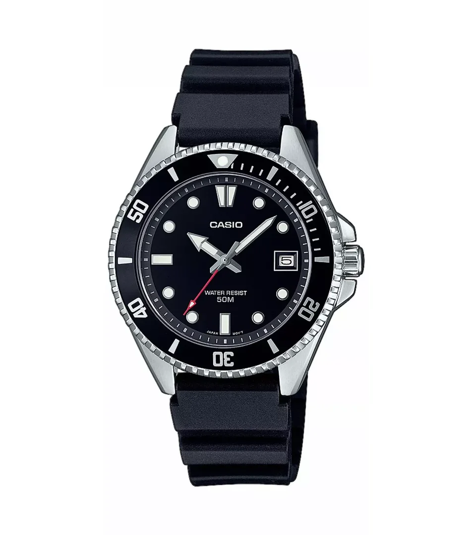 CASIO MDV-10-1A1VEF Uhr, Casio Collection, Schwarz/Si