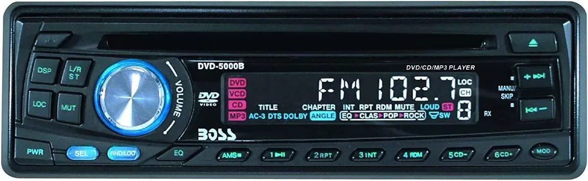 Boss Audio Systems DVD 5000 RDS Mobiler DVD/MP3/CD-Receiver komplett abnehmbare Frontplatte