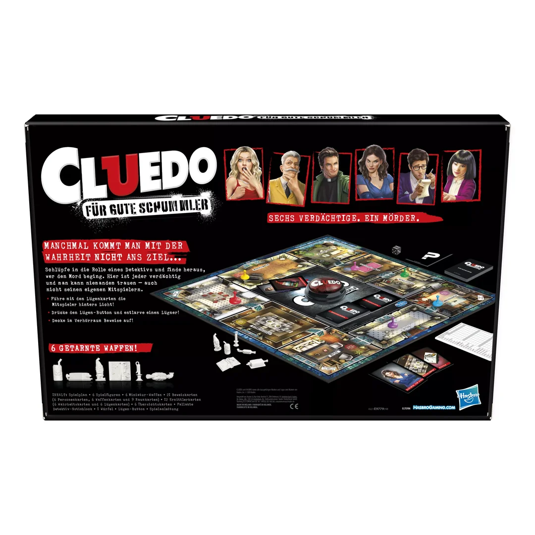 Hasbro E9779398 Cluedo für gute Schummler