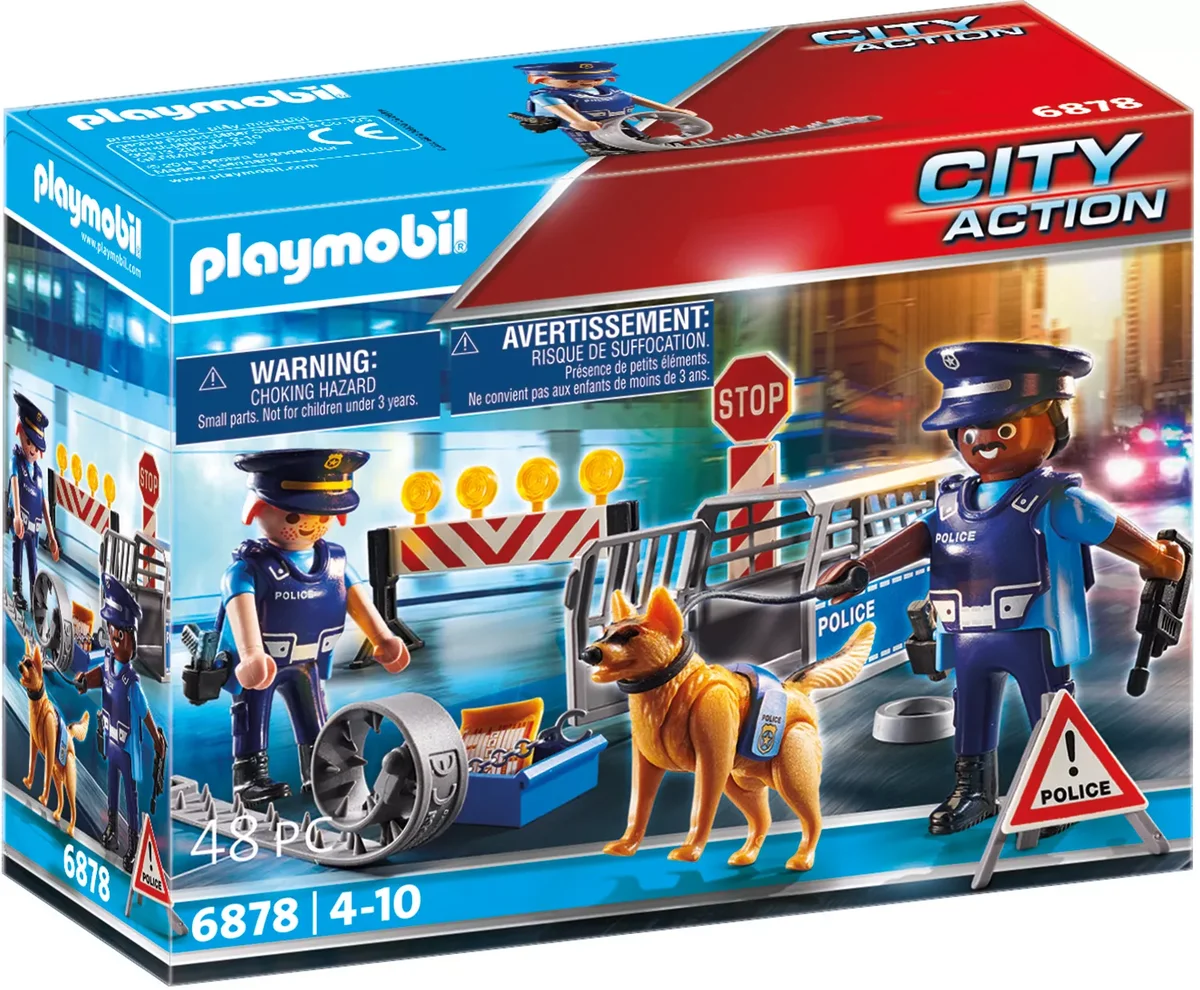 PLAYMOBIL 6878 - City Action - Polizei-Straßensperre 