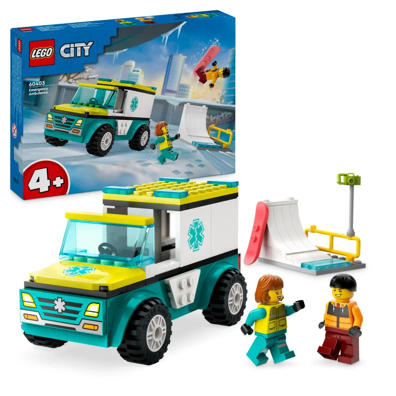 LEGO 60403 Rettungswagen Und Snowboarder