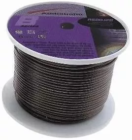 AudioBahn A2508B, Ground Wire, 8 Gauge, 75m Coil, Black, 735 Cores