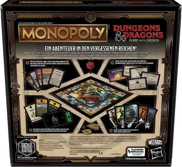 Monopoly Dungeons And Dragons Movie F6219100