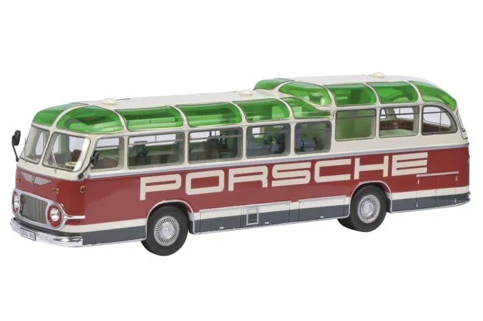 Schuco Neoplan Neoplan Porsche Race Transporter Rot Grün 1:43 450896600