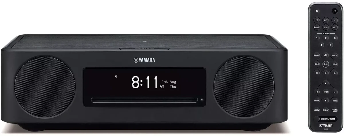 Yamaha MusicCast 200 TSX-N237D - Stereoanlage mit CD, USB, DAB, Bluetooth, Schwarz