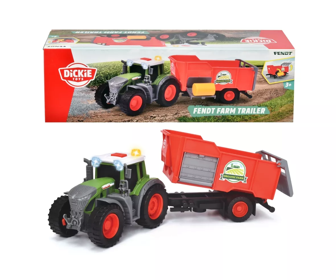 Dickie Toys Fendt Traktor mit Anhänger (203734001)