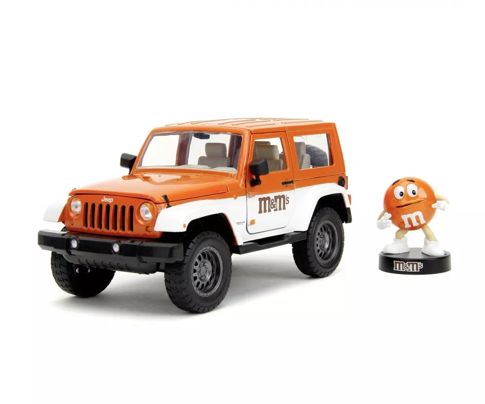 JADA 253255068 M&Ms Orange 2007 Jeep Wrangler 1:24