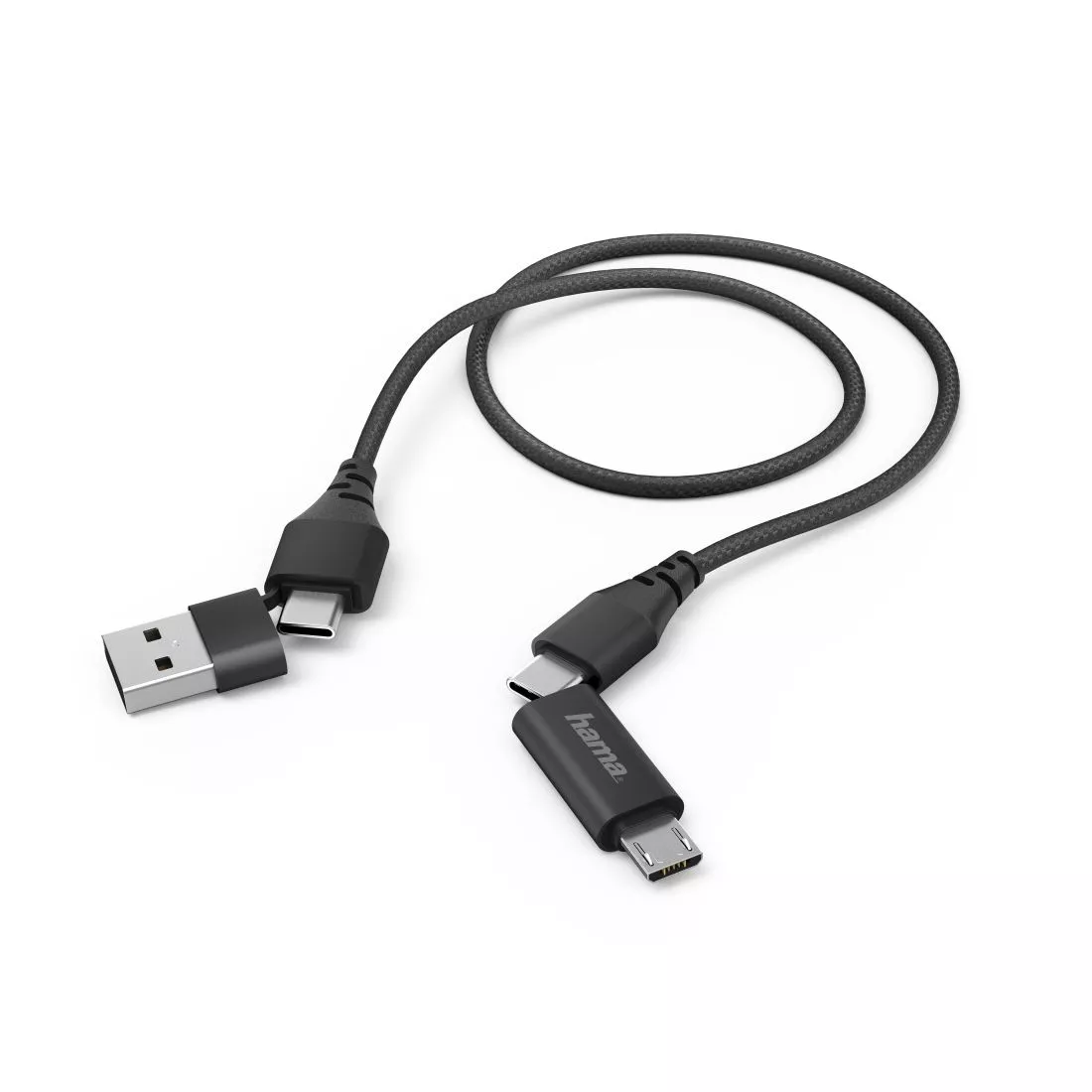 Hama 4in1-Ad.kabel,Type-C USB, Micro USB 183296