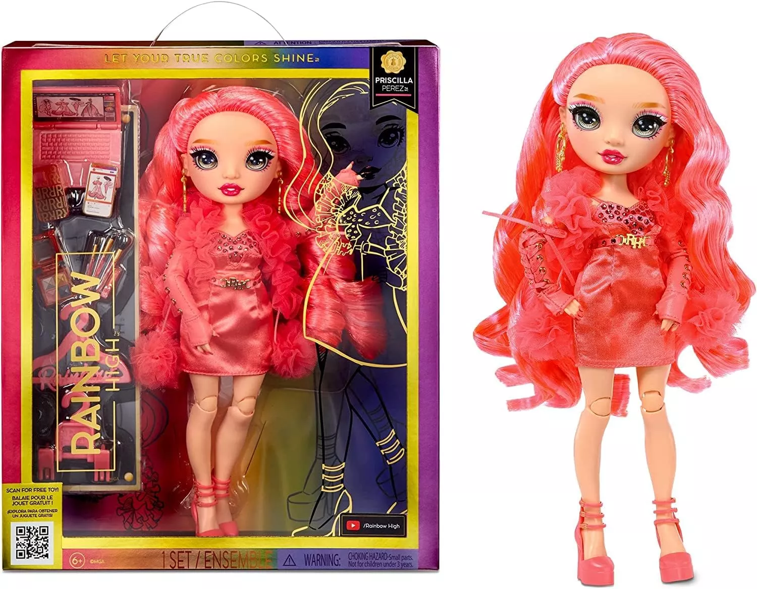  Rainbow High Fashion Doll Flamingo pink