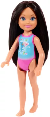 Barbie Chelsea Beach Puppe (Schwarzhaarig) GLN71