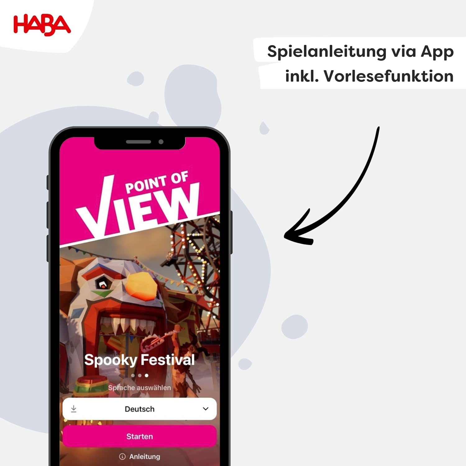 HABA – Point of View: Spooky Festival – Kooperatives Rätselspiel für 2–8 Spieler ab 12 Jahren