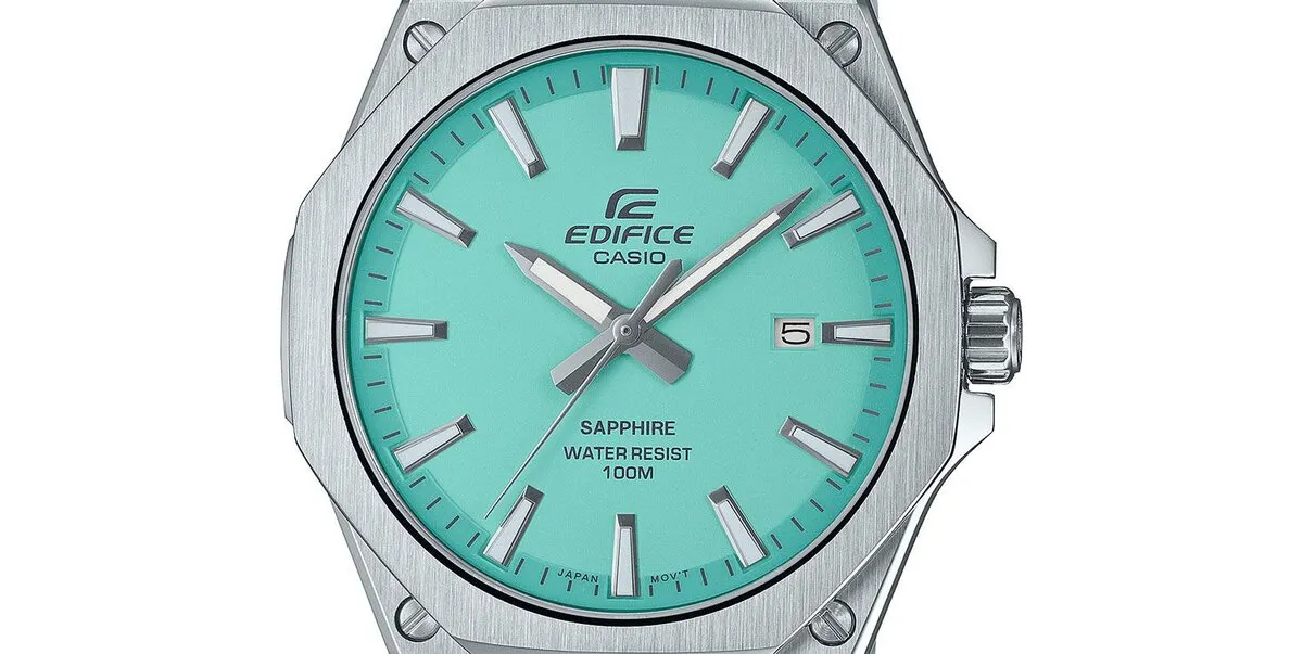 CASIO EFR-S108D-2BVUEF Edifice Silber/Türkis